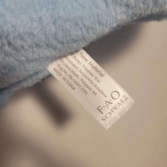 FAO Schwarz 11" Sparklers Blue Bulldog Puppy Plush - Picture 6 of 7